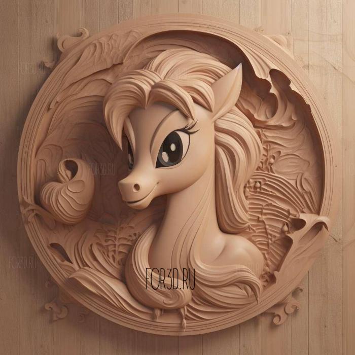 my little pony 4 stl model for CNC